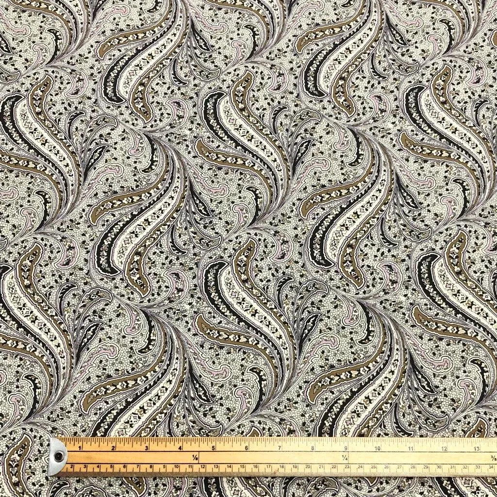 Abstract Floral Petals Cotton Lawn Fabric