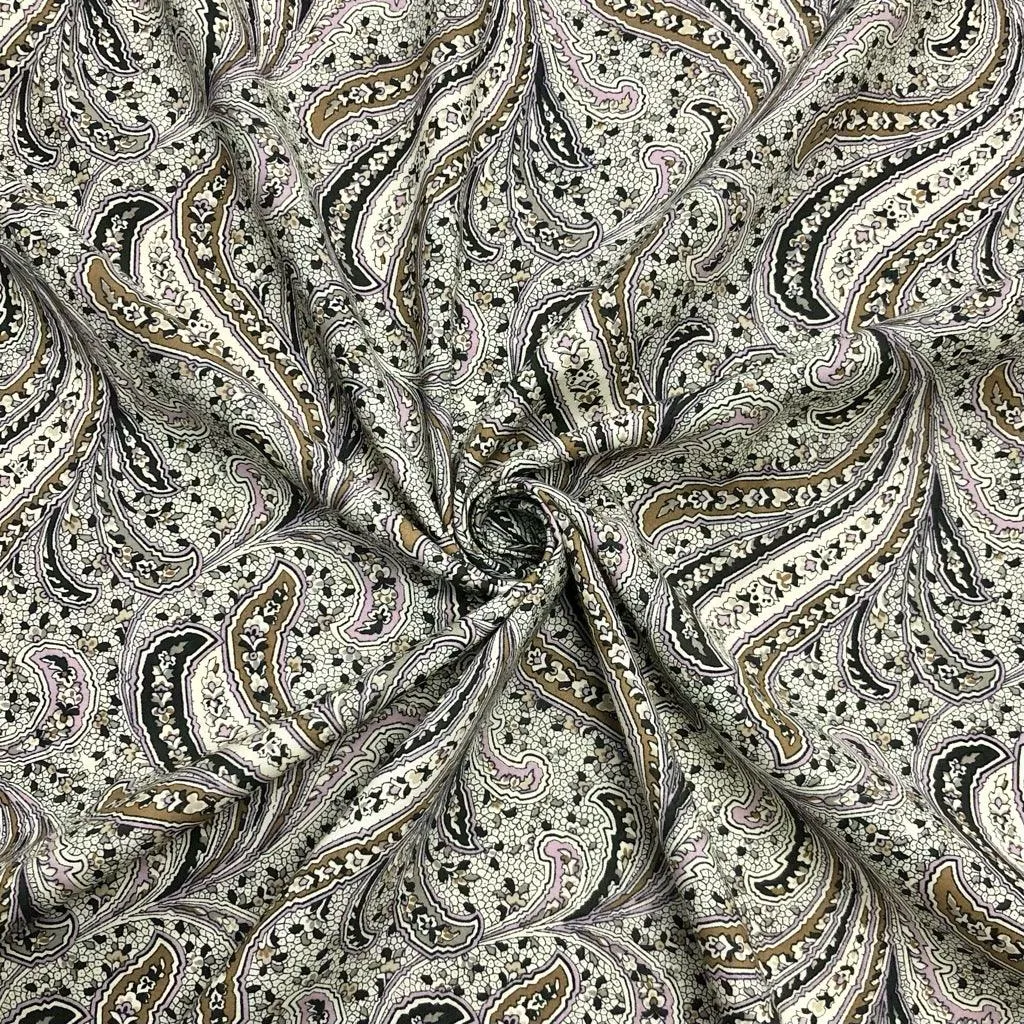 Abstract Floral Petals Cotton Lawn Fabric