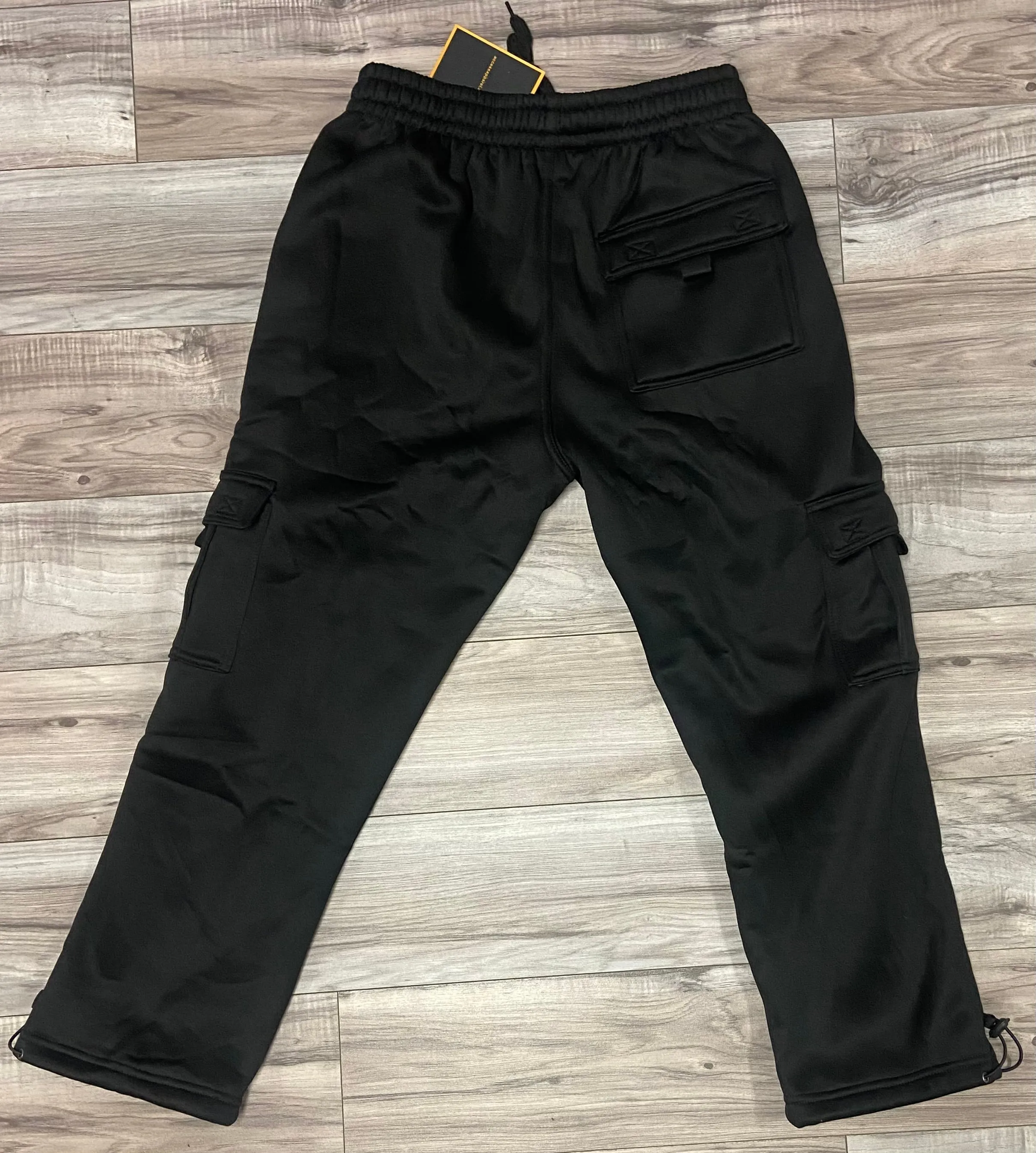 ACCESS MENS FLEECE CARGO JOGGERS (BLACK)