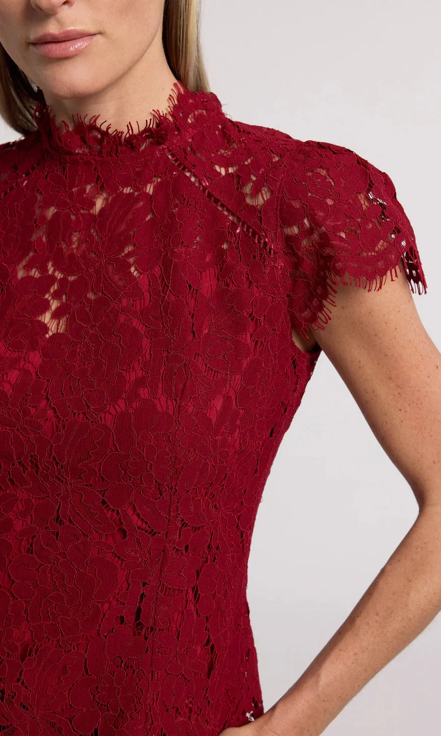 Ambrose Lace Top - Scarlett
