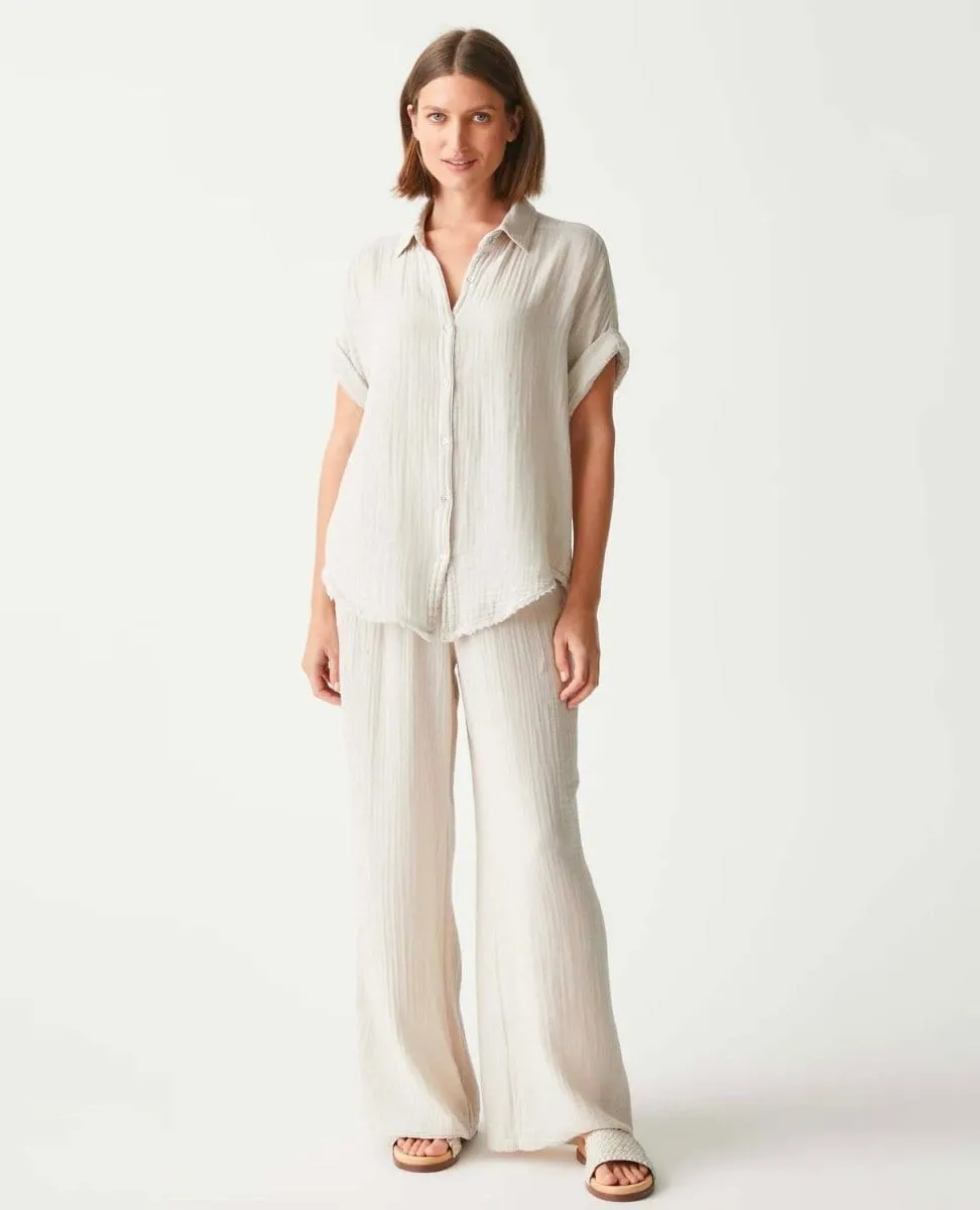 Bailey Gauze Short Sleeve Shirt Cement