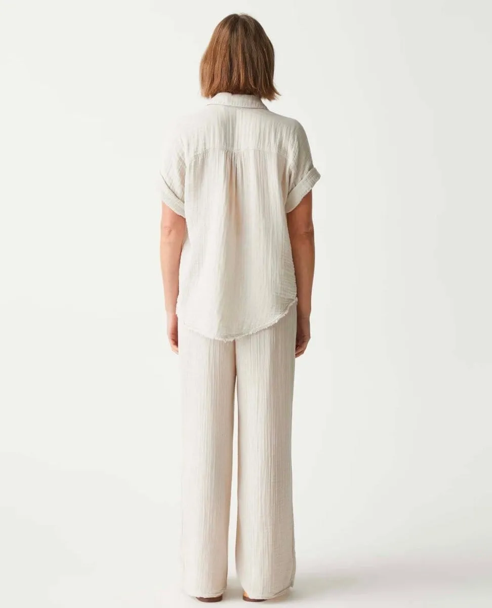 Bailey Gauze Short Sleeve Shirt Cement
