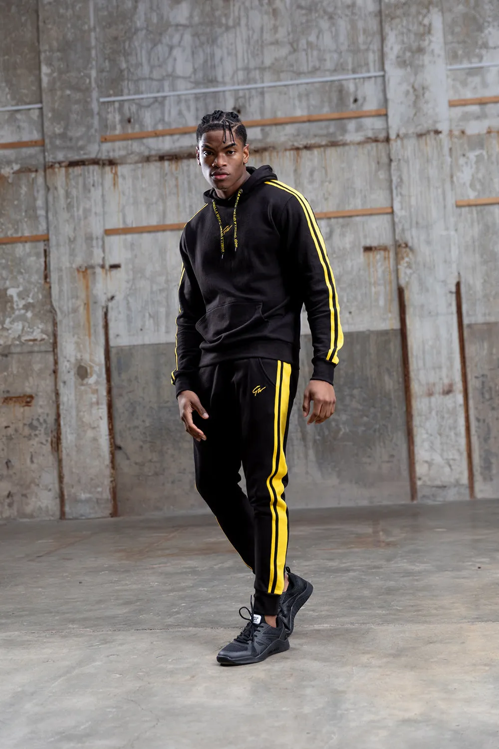 Banks Oversized Hoodie - Black/Yellow