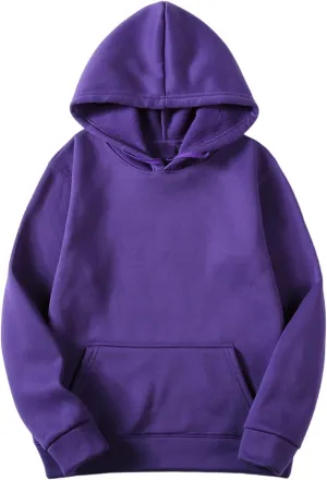 Bidobibo Sweatshirts for Women Trendy Long Sleeve Basic Pullover Oversized Womens Winter Fashion 2024 Solid Color Hoodies