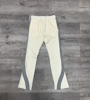BKYS 'Stripped' Fleece Stacked Pants (Off White) P1264