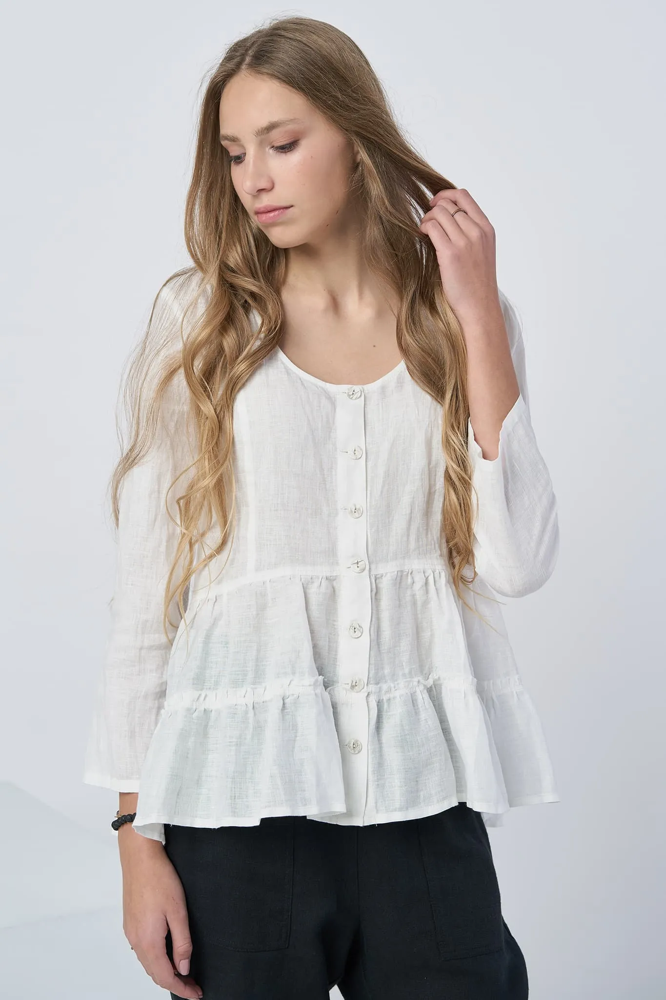 Casual linen blouse Vaiva