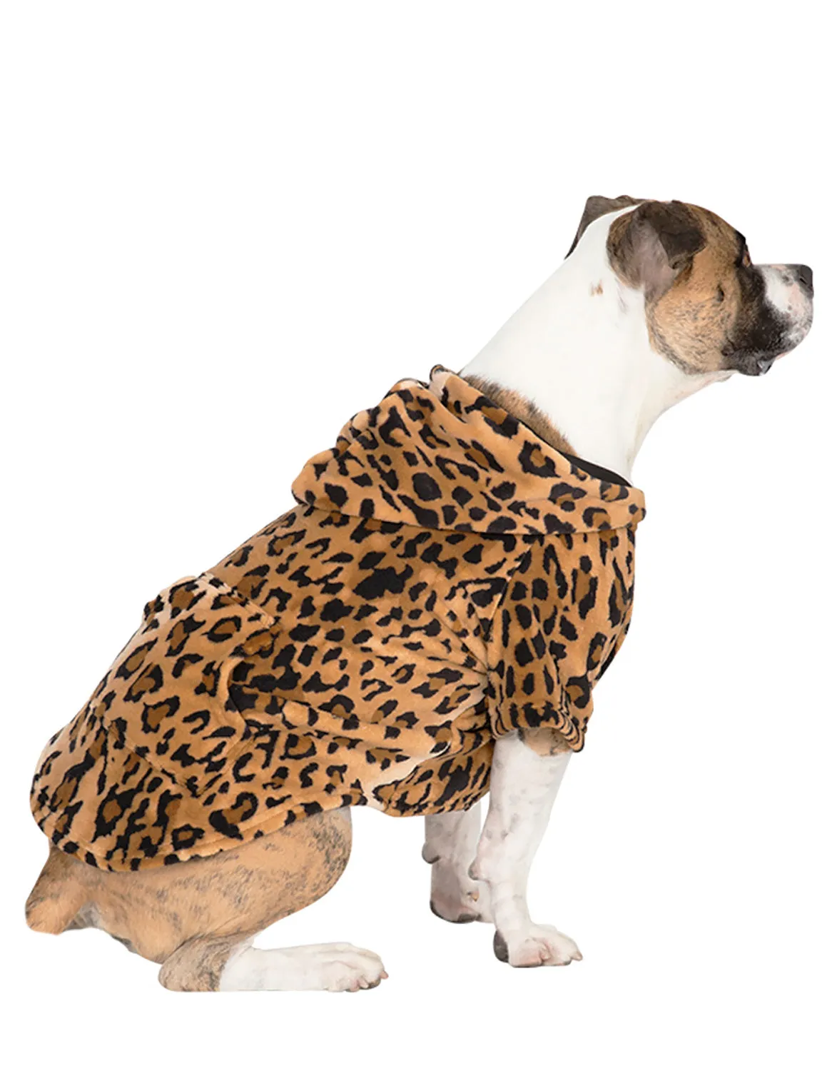 Cheetah Spots Pet Pjs Chenille Hoodie