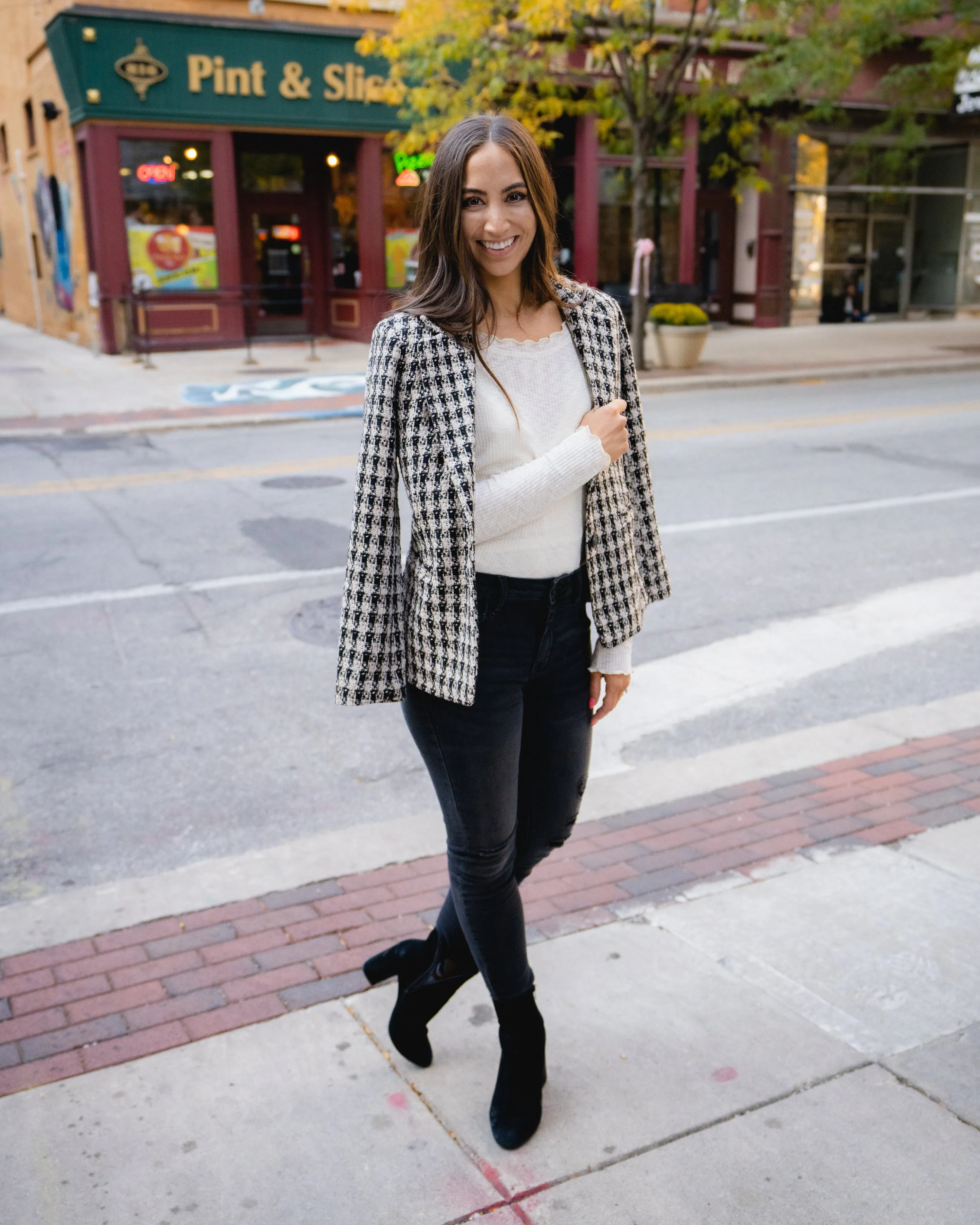 Chic  & Classy Houndstooth Blazer
