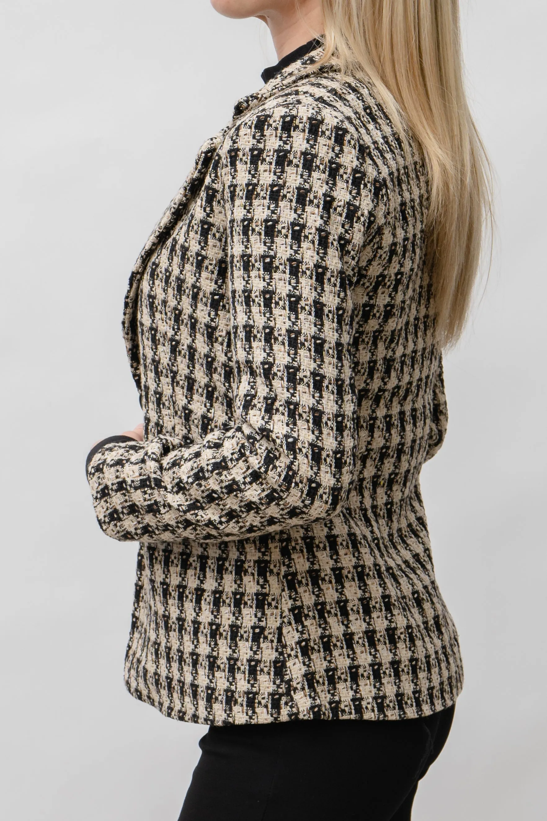 Chic  & Classy Houndstooth Blazer