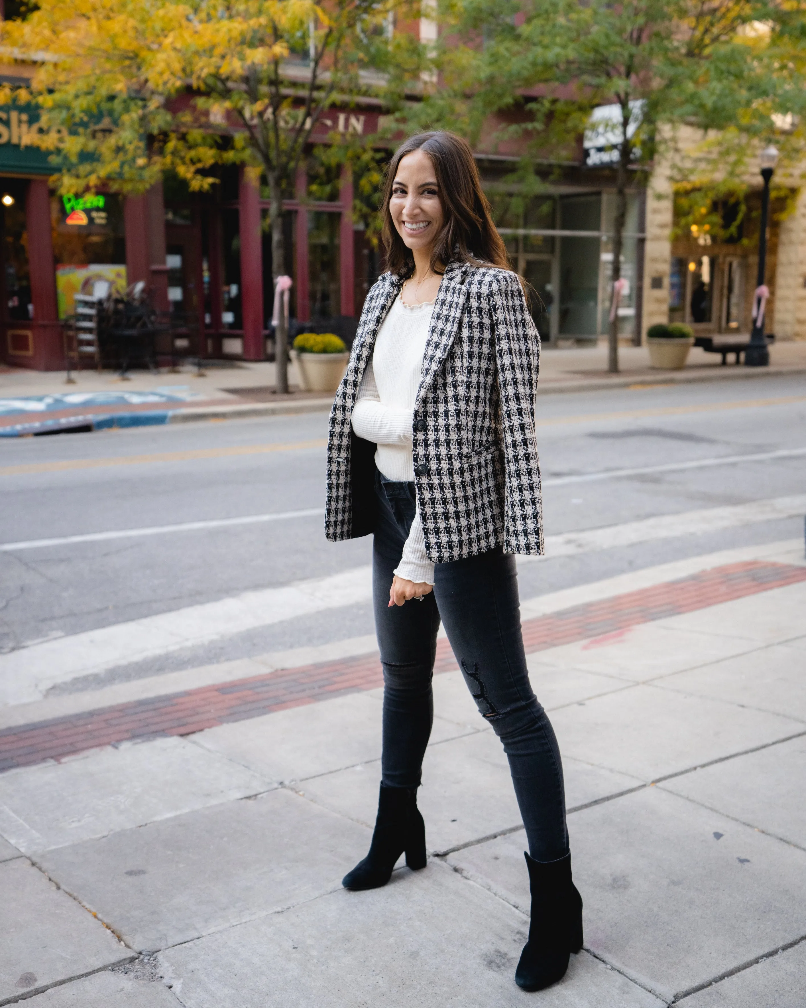 Chic  & Classy Houndstooth Blazer