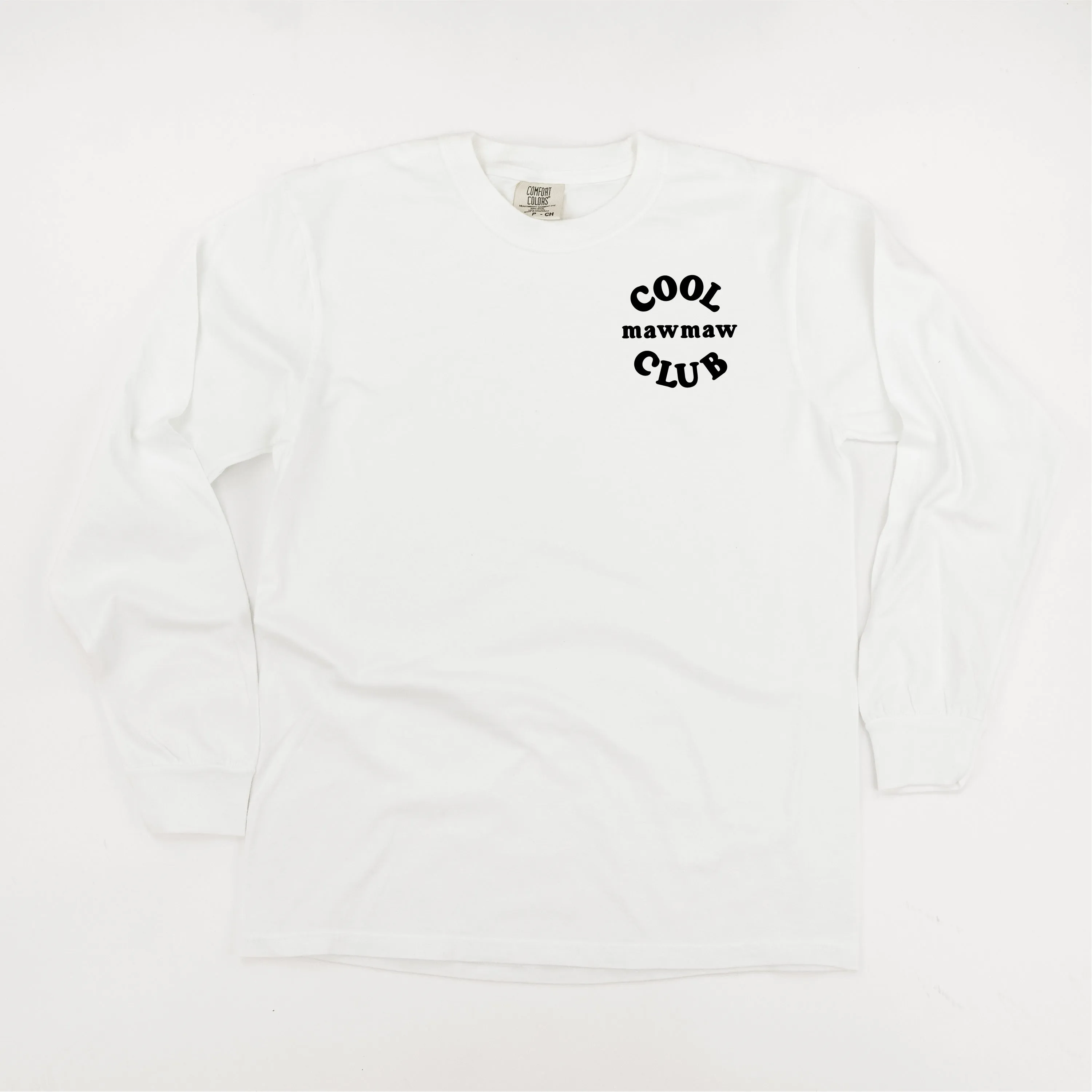 COOL Mawmaw CLUB - Pocket Design - LONG SLEEVE COMFORT COLORS TEE