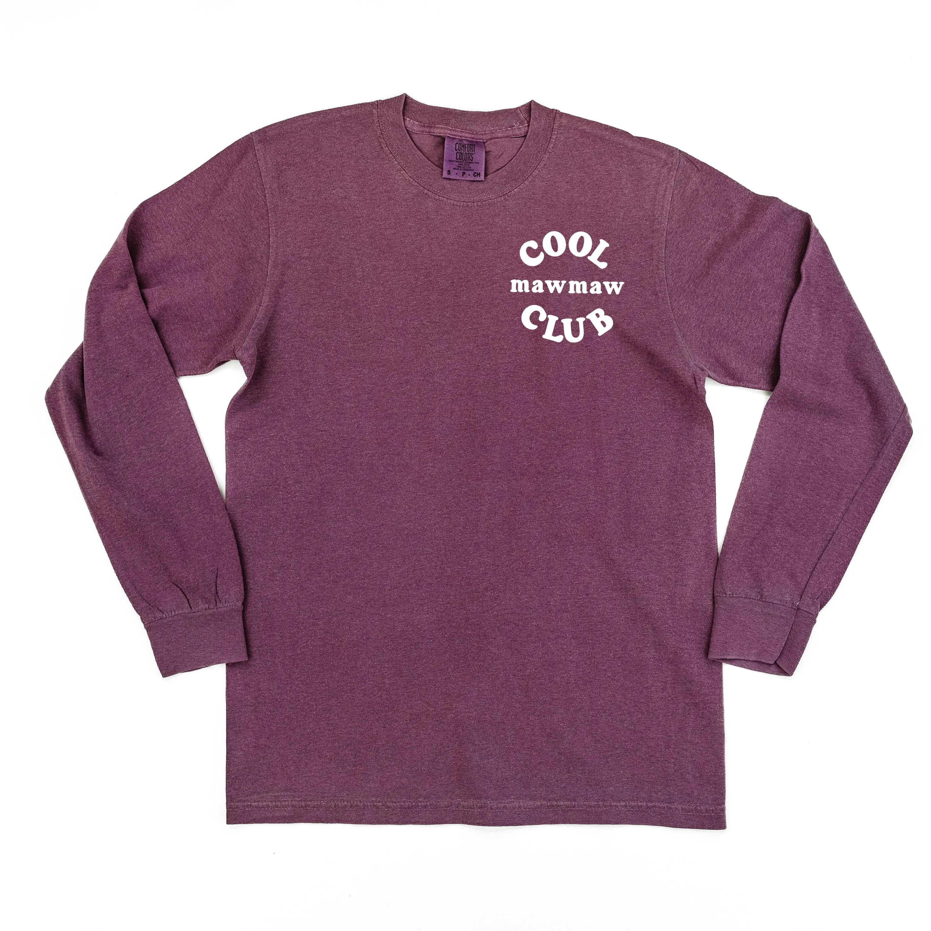 COOL Mawmaw CLUB - Pocket Design - LONG SLEEVE COMFORT COLORS TEE
