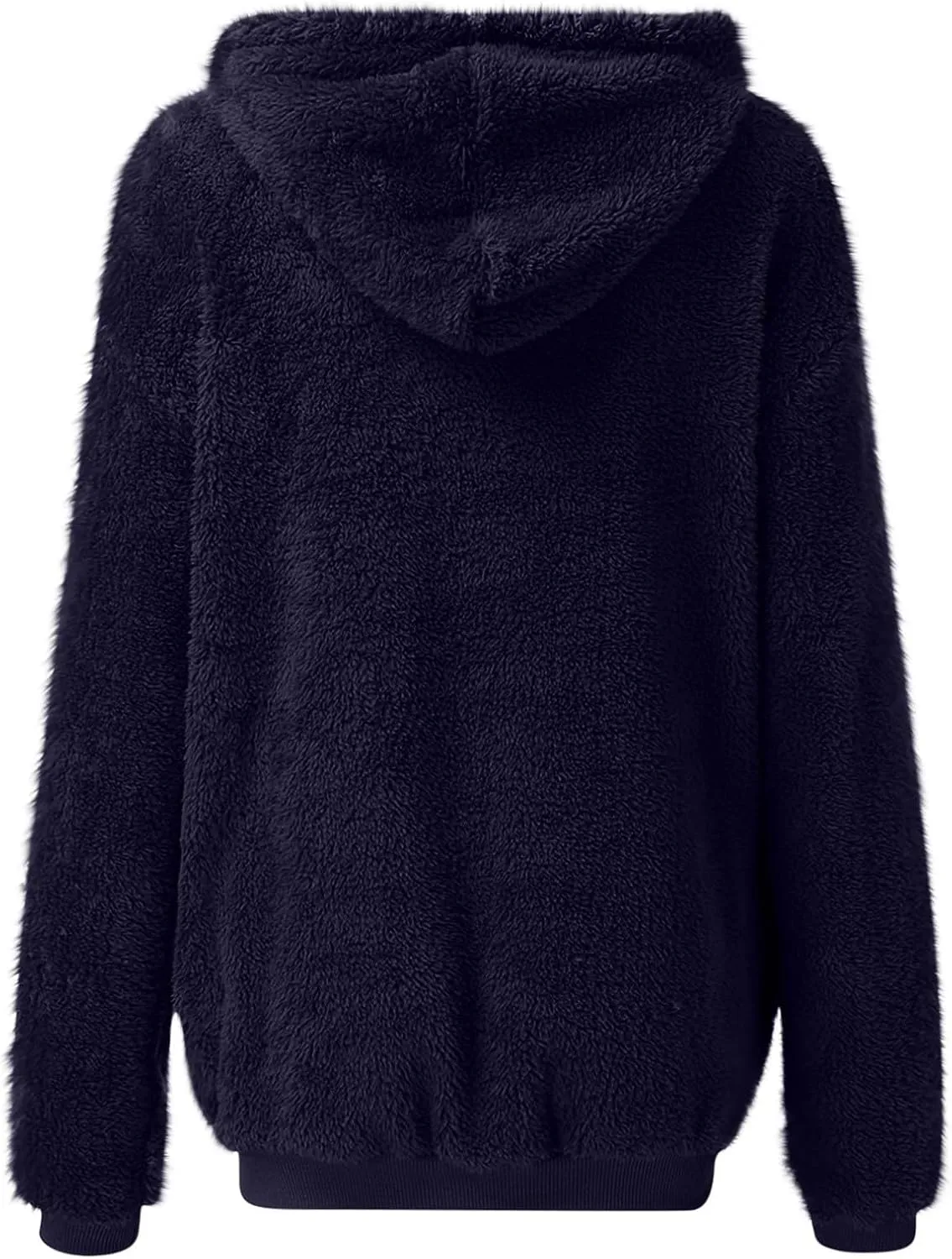 Cozy Fluffy Hoodie Women Fall/Winter Clothes Womens Hoodies Sherpa Pullover Zip Up Fuzzy Fleece Oversized Hoodie