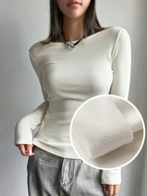 DAZY Solid Round Neck Tee