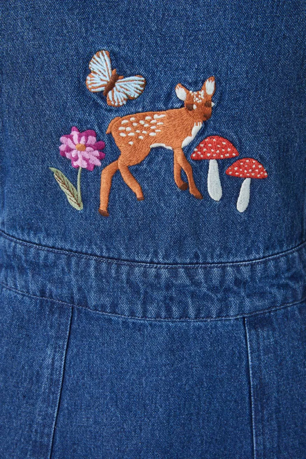 Deerly Friends Embroidered Pinny