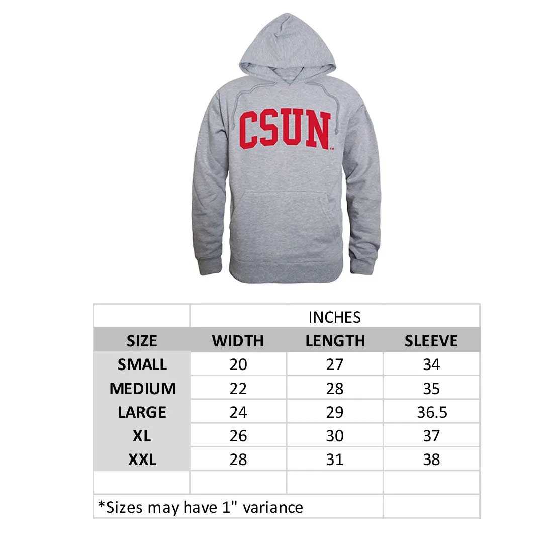 DSU Delaware State University Game Day Hoodie Sweatshirt Heather Grey