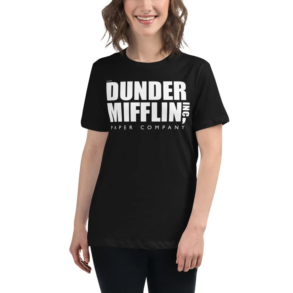 Dunder Mifflin Logo Women's Relaxed T-Shirt