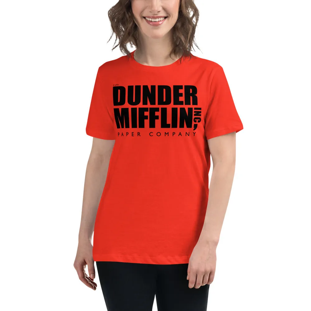 Dunder Mifflin Logo Women's Relaxed T-Shirt