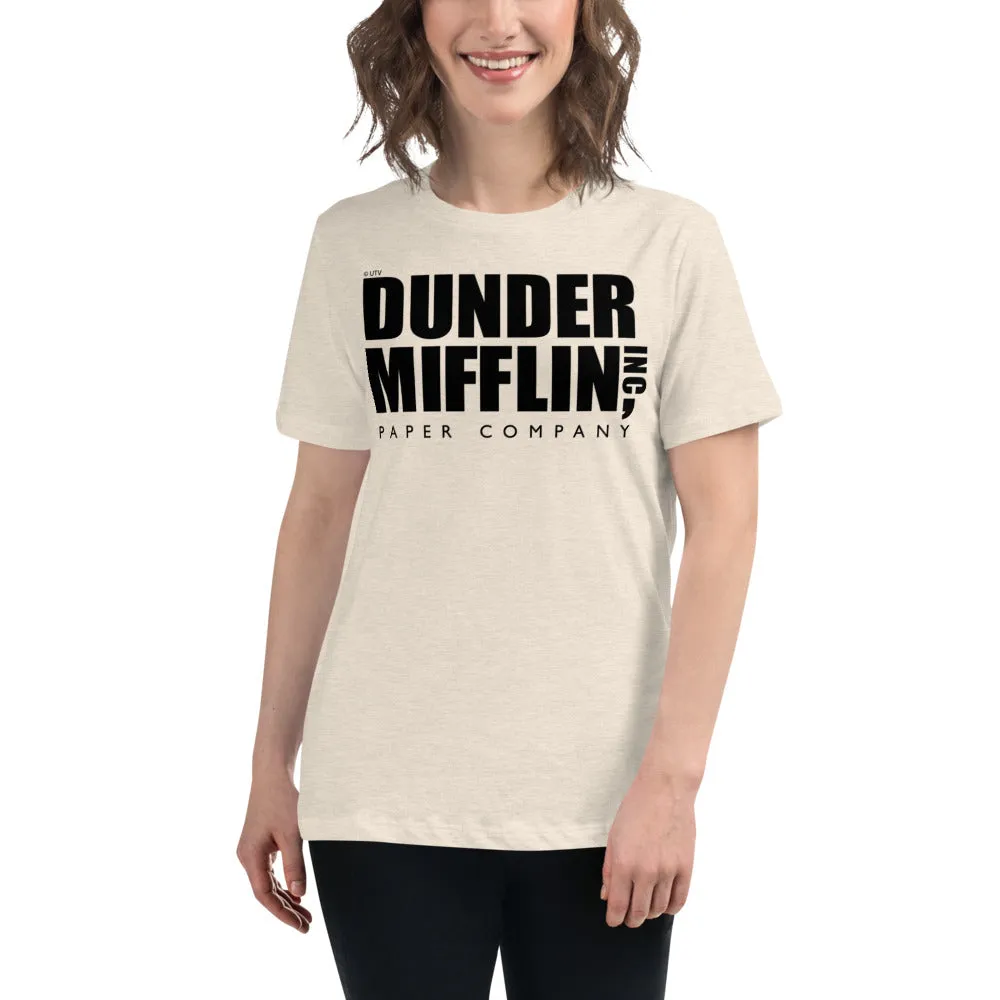 Dunder Mifflin Logo Women's Relaxed T-Shirt