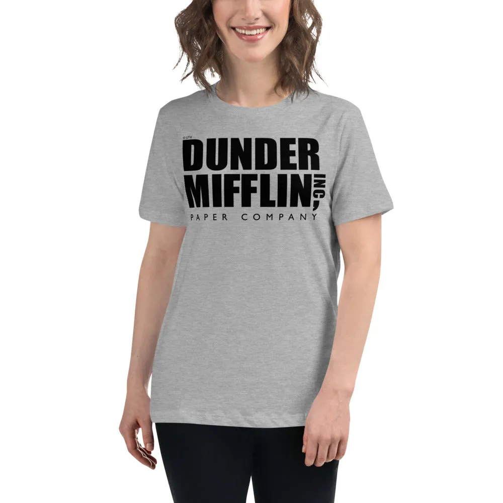 Dunder Mifflin Logo Women's Relaxed T-Shirt