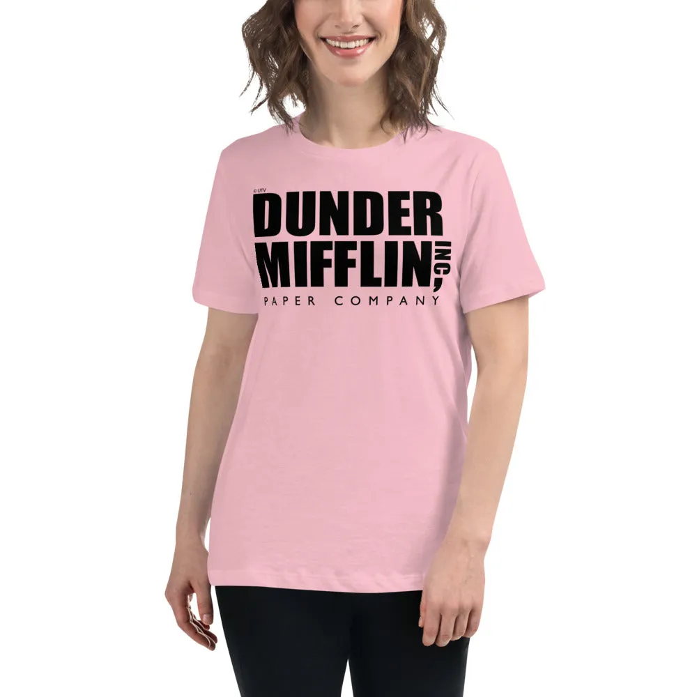 Dunder Mifflin Logo Women's Relaxed T-Shirt