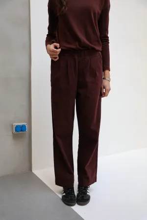 Elastic Pants Burgundy