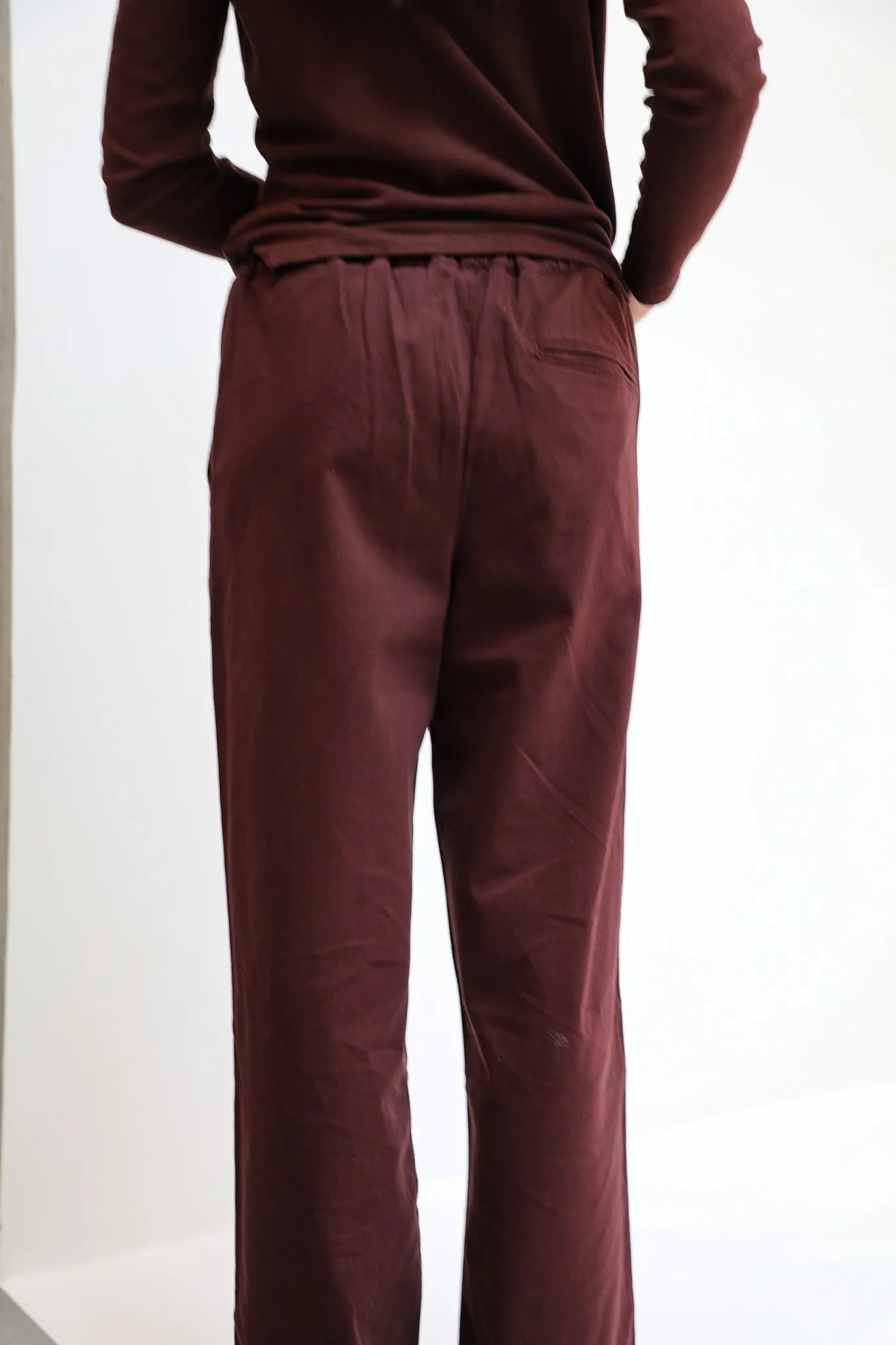 Elastic Pants Burgundy