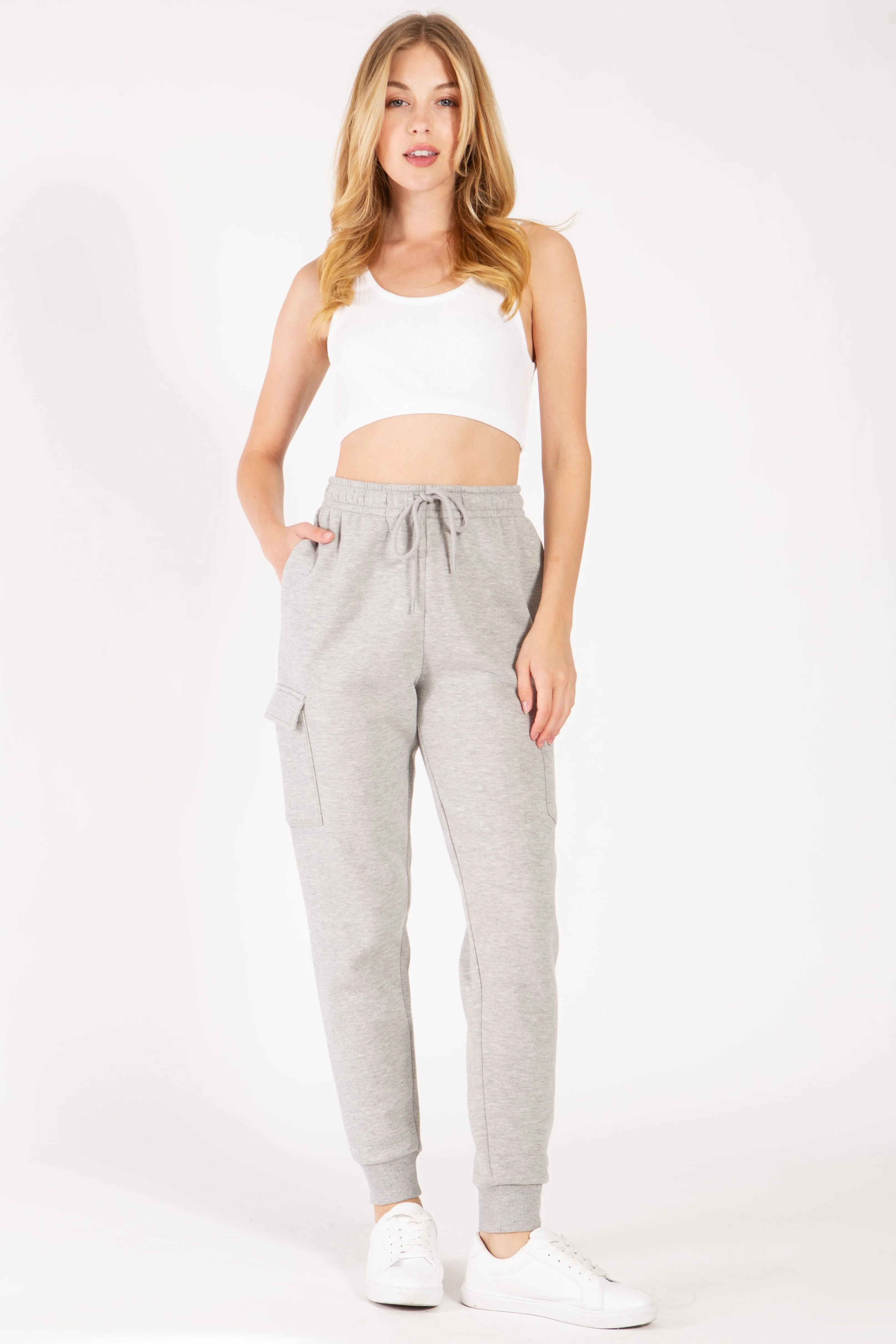 Fleece Cargo Jogger Sweatpants