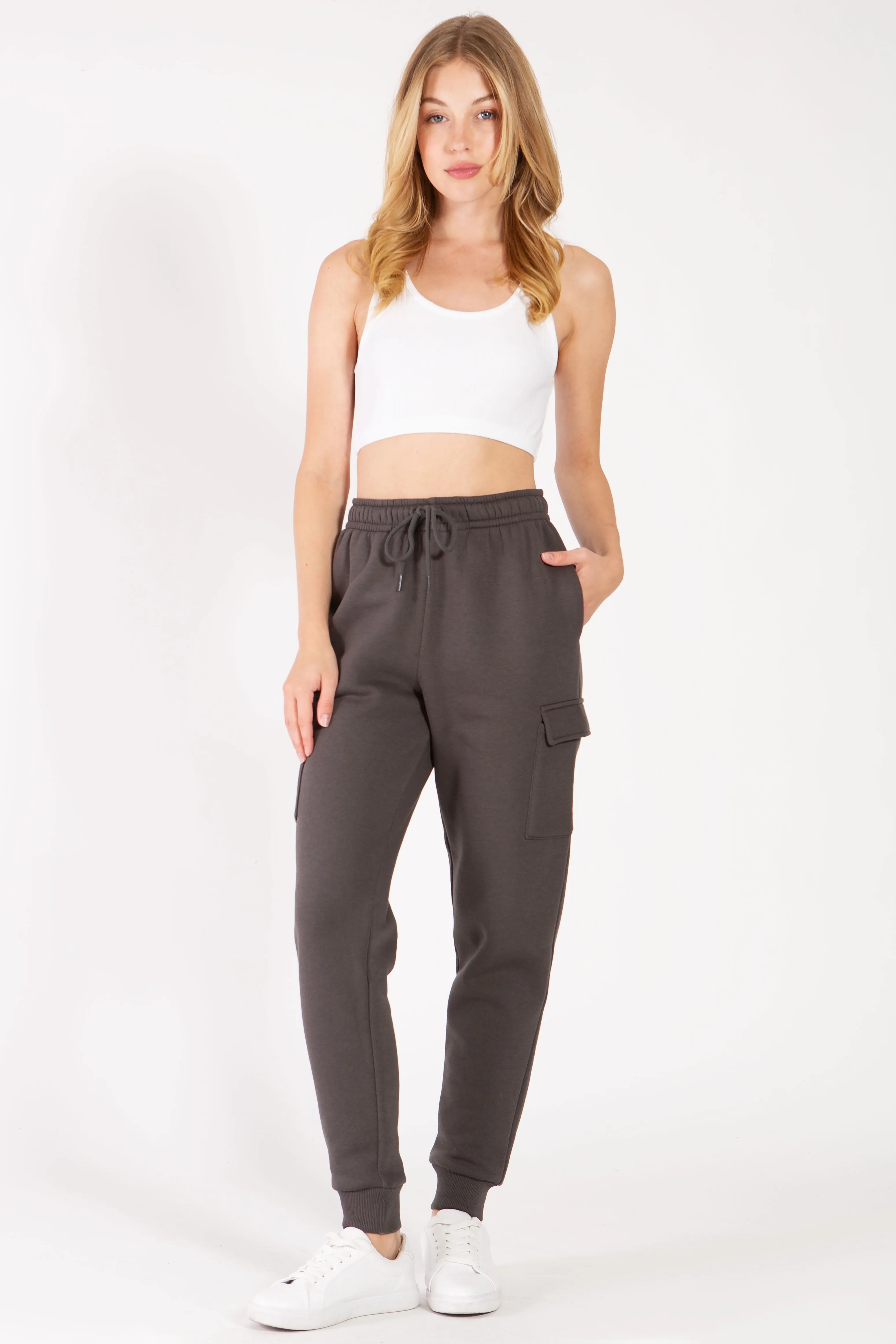 Fleece Cargo Jogger Sweatpants