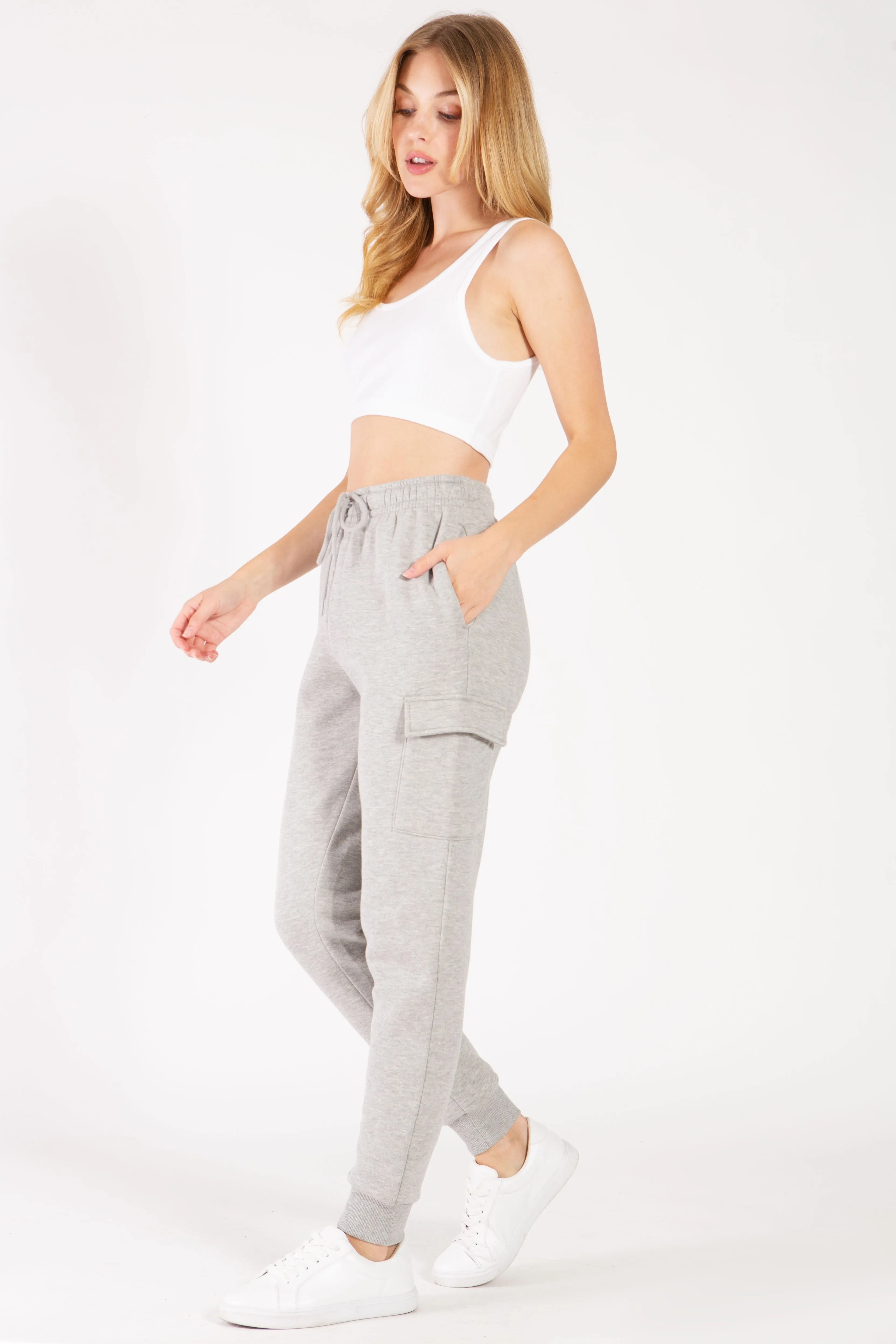 Fleece Cargo Jogger Sweatpants