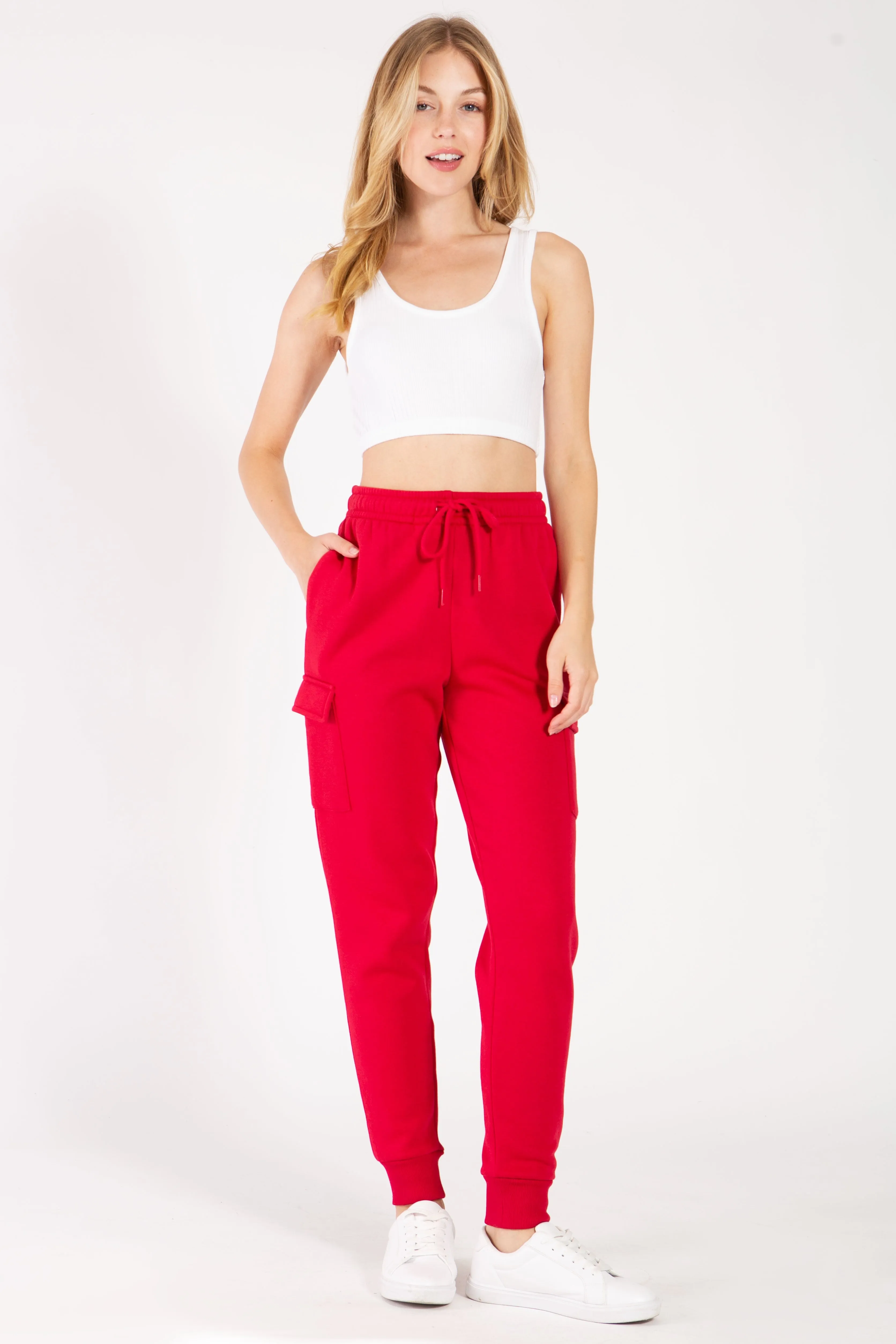 Fleece Cargo Jogger Sweatpants