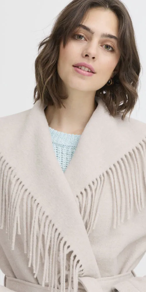 Fransa Fringed Jacket