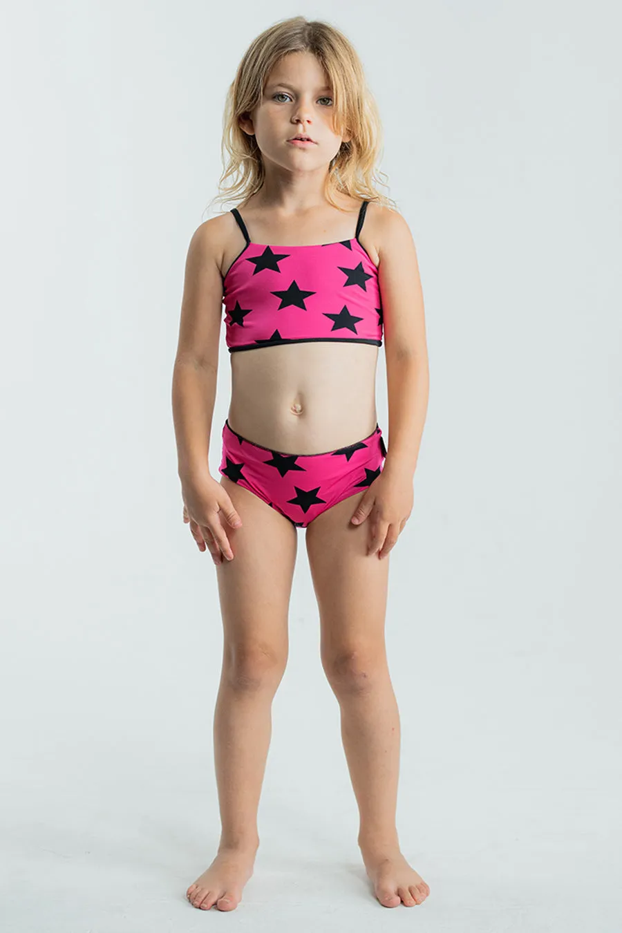Girls Nununu Star Sports Swim Set Pink