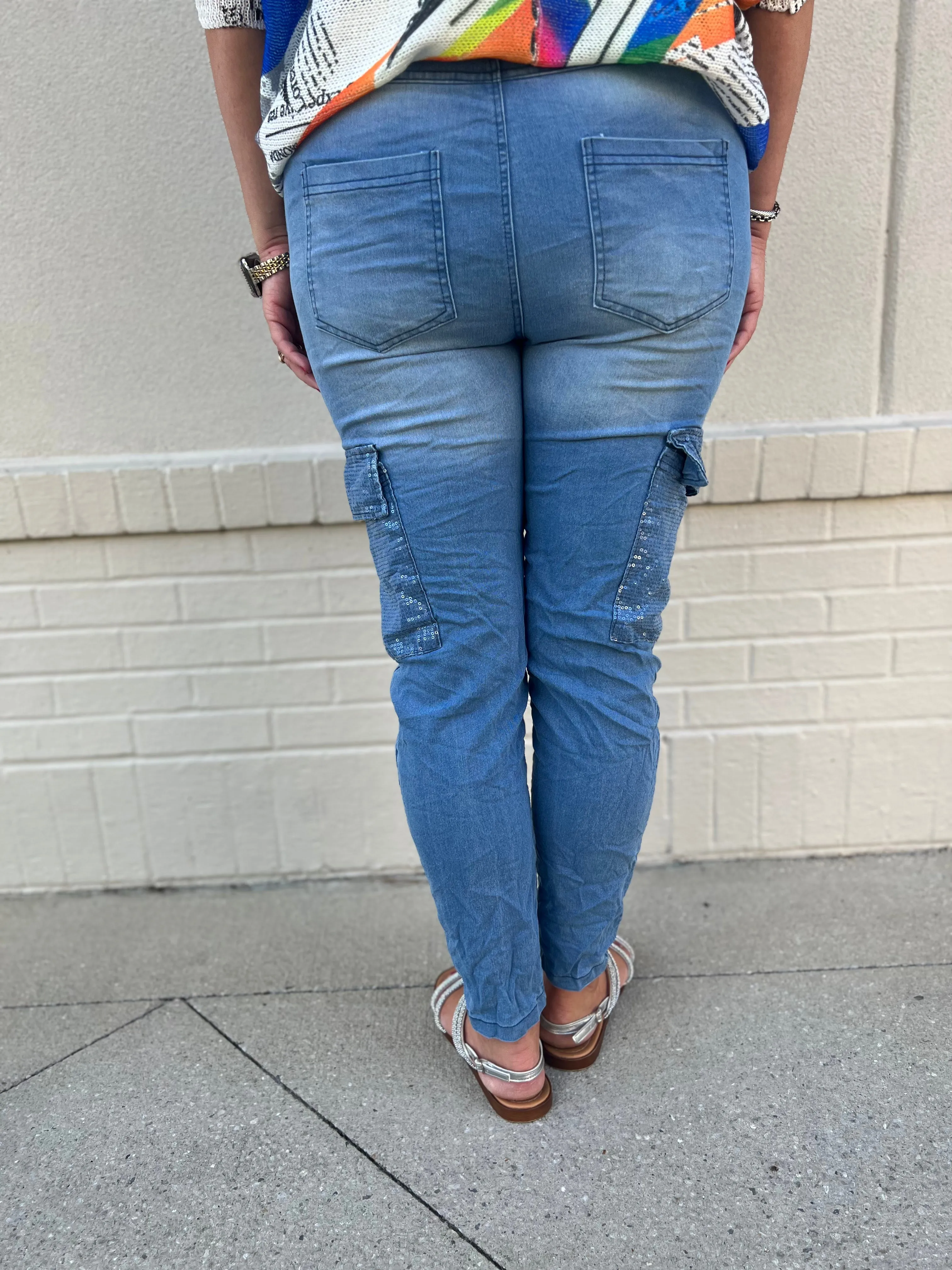 Glitter Cargo Pant BRAND BAZAR CARGOGLITTER