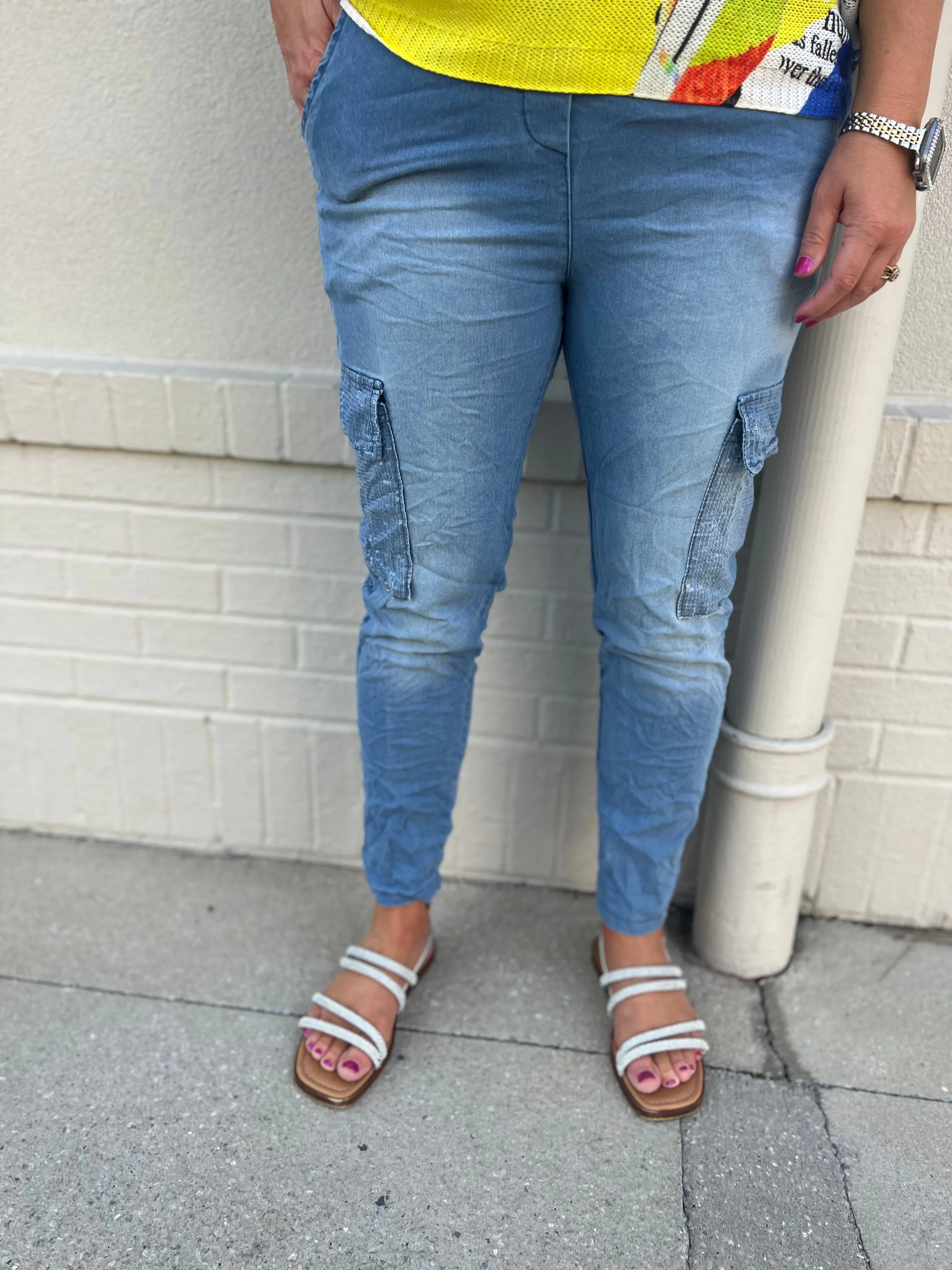 Glitter Cargo Pant BRAND BAZAR CARGOGLITTER