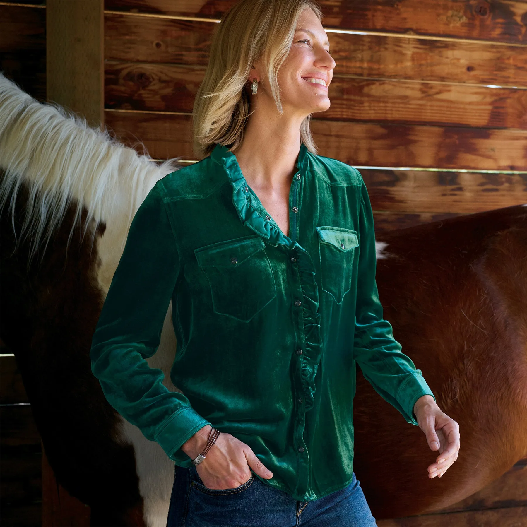 Gretel Velvet Shirt