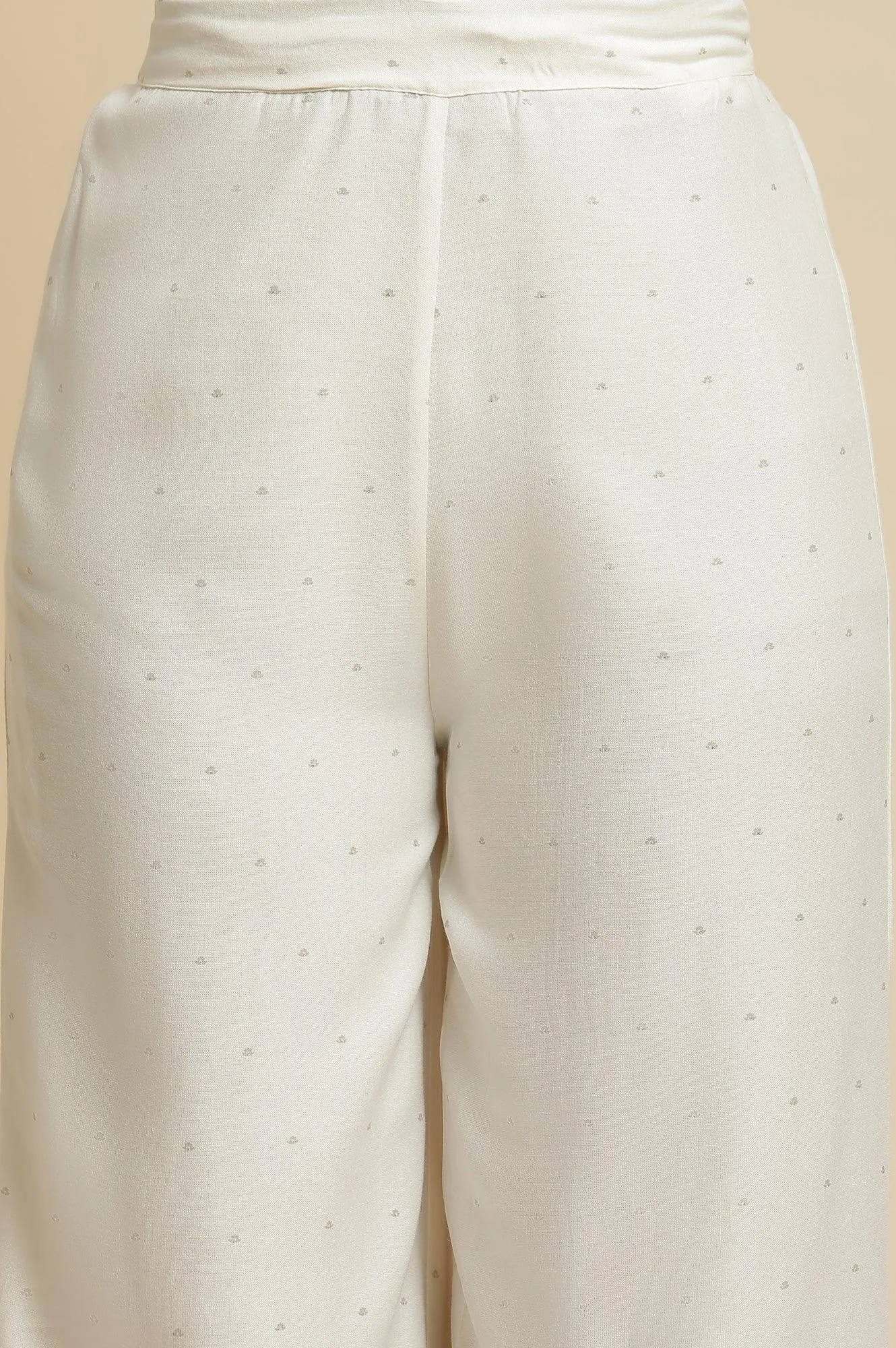 Grey Embroidered Kurta & Parallel Pants Set