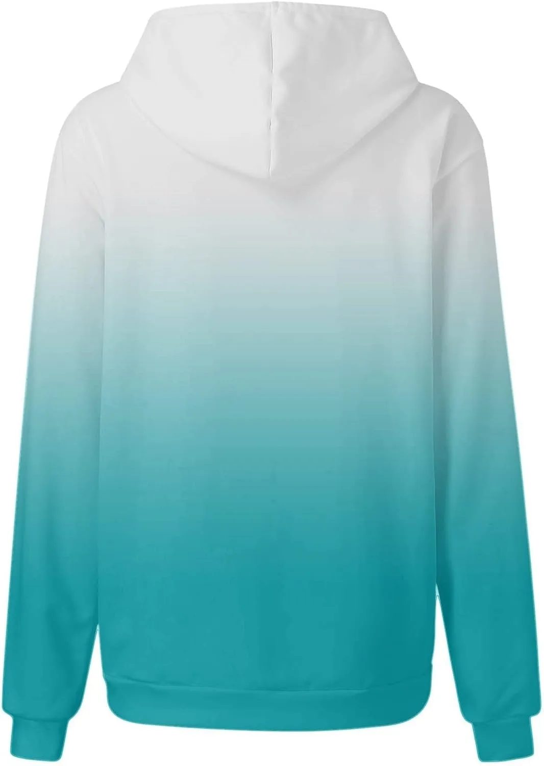 Hoodies for Women Casual Oversized Drawstring Thick Pullover Sweatshirt Hooded Fall Fashion 2024 Gradient Hoodies