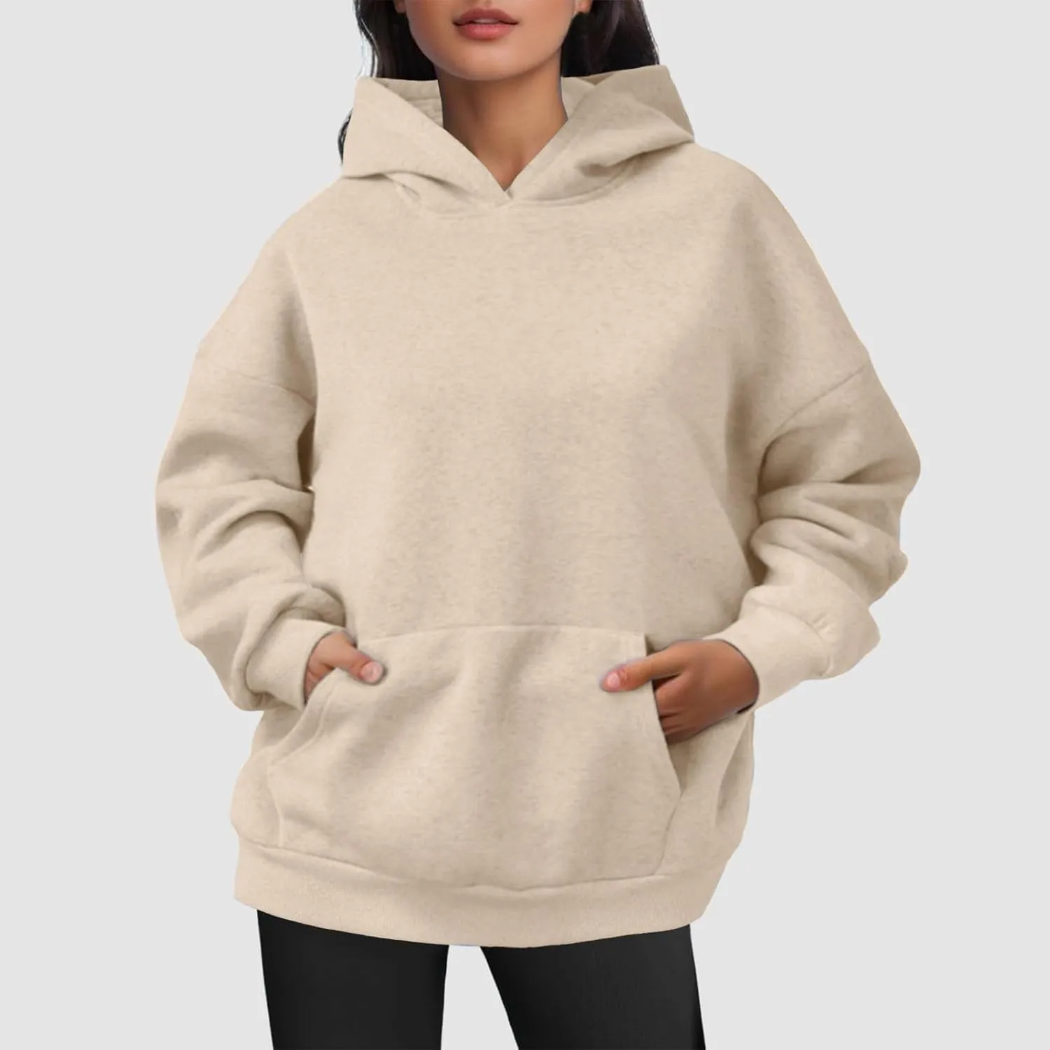 Hoodies for Women Plus Size Harajuku Sweatshirts Winter Plain Festival Long Sleeve Pullover Casual Fashion Sweatshirts