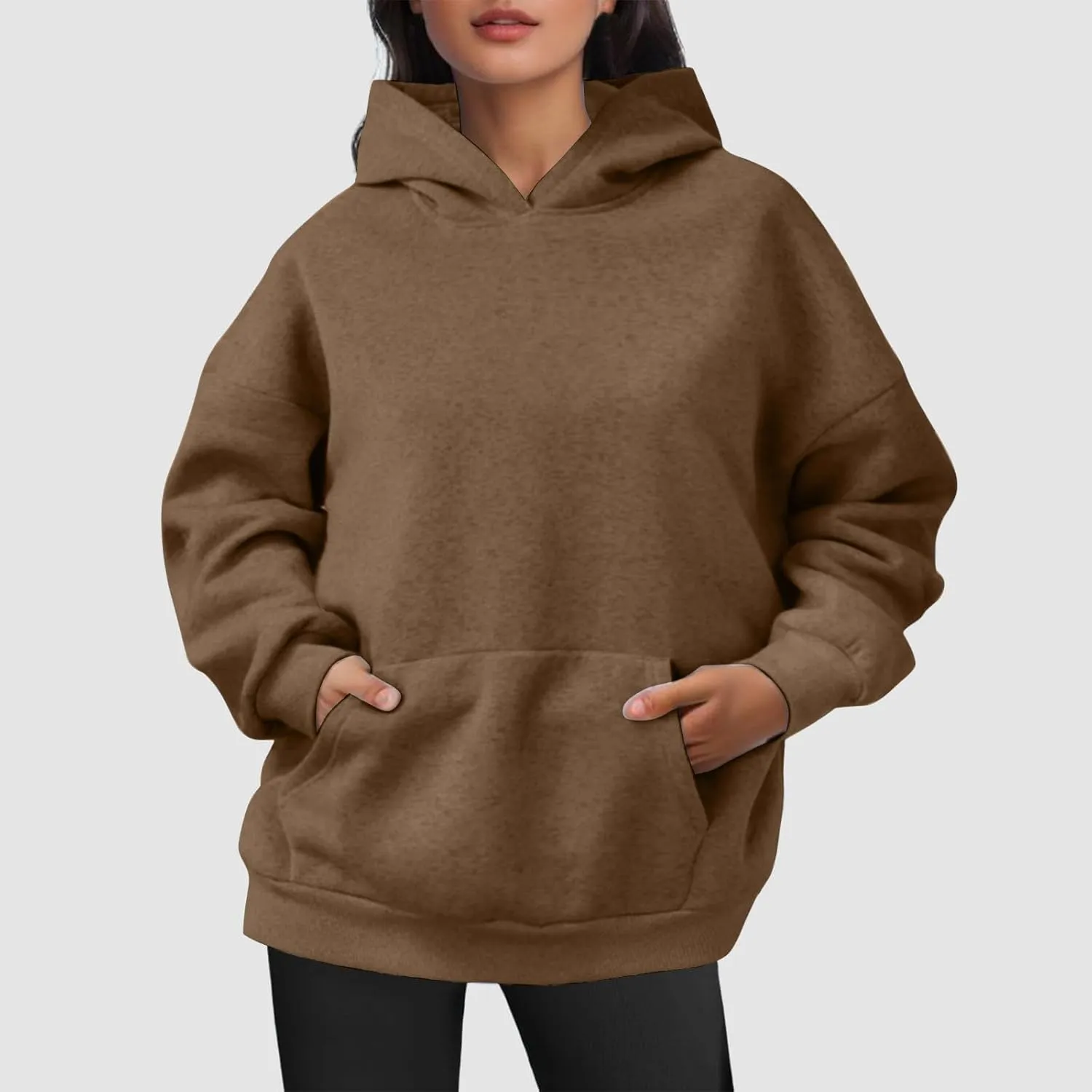 Hoodies for Women Plus Size Harajuku Sweatshirts Winter Plain Festival Long Sleeve Pullover Casual Fashion Sweatshirts