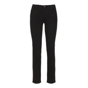 Imperfect Chic Black Cotton Blend Trousers