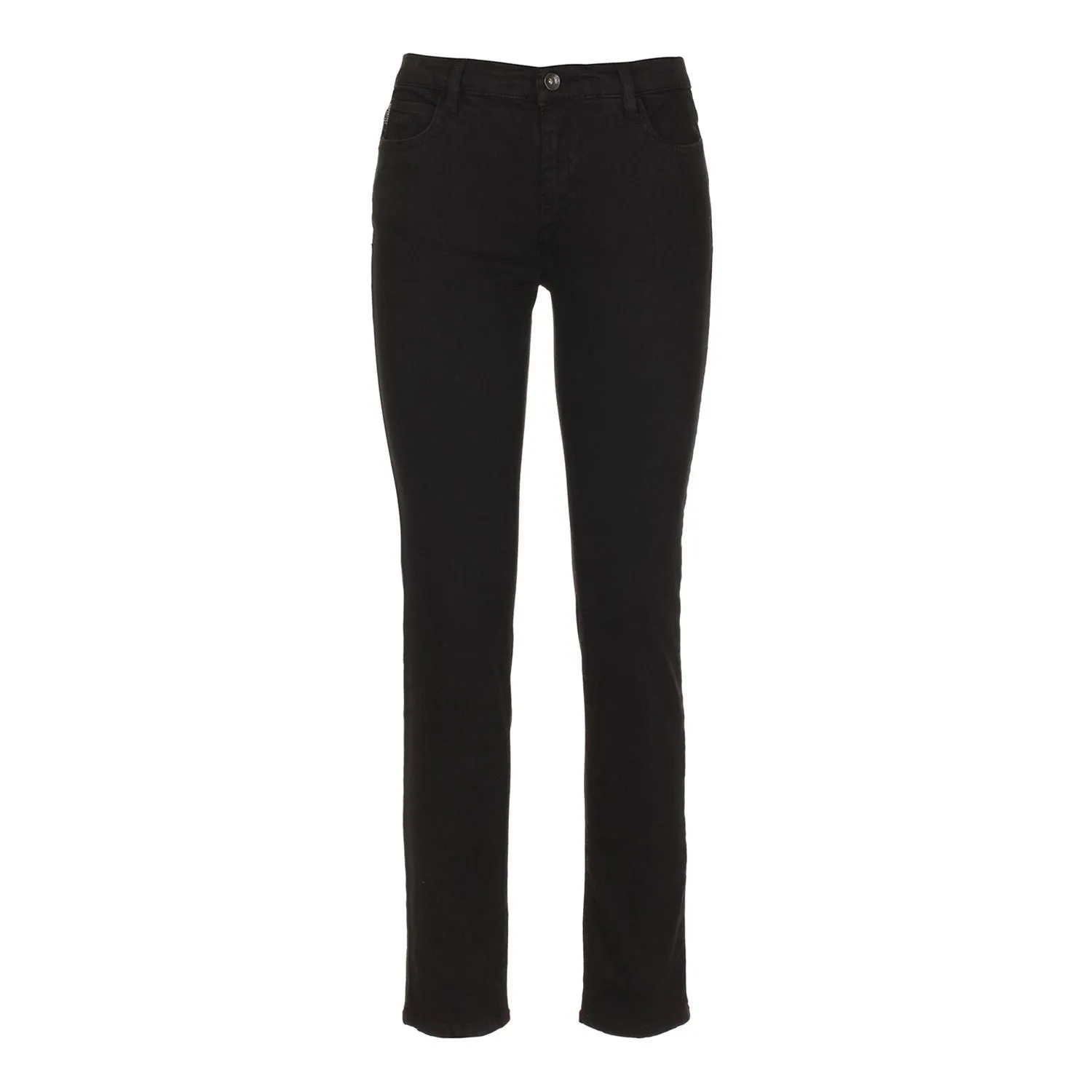 Imperfect Chic Black Cotton Blend Trousers