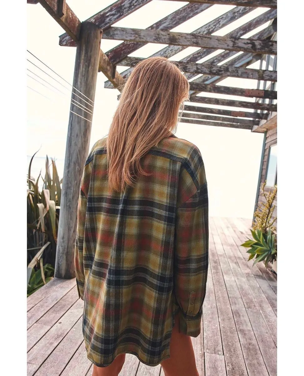 Izzie Cargo Shirt Olive Combo