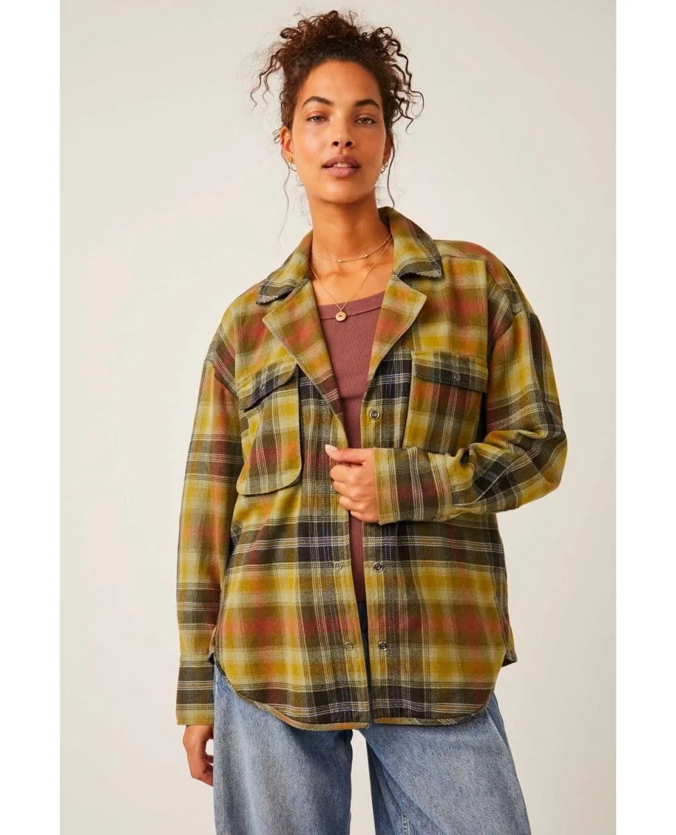 Izzie Cargo Shirt Olive Combo
