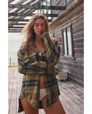 Izzie Cargo Shirt Olive Combo