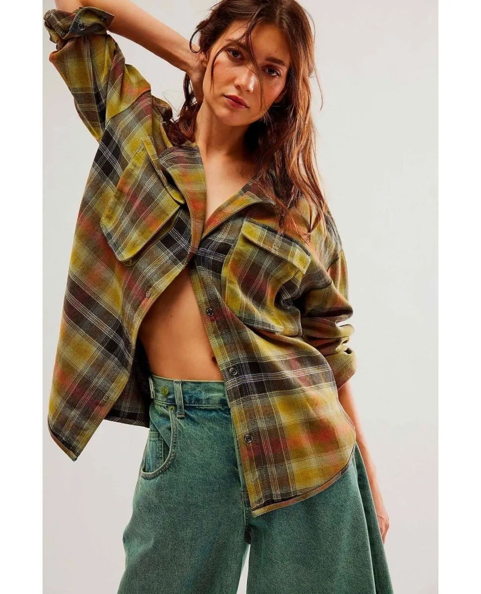 Izzie Cargo Shirt Olive Combo