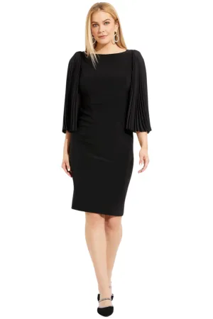 Joseph Ribkoff- Pleated Wide Sleeve Dress