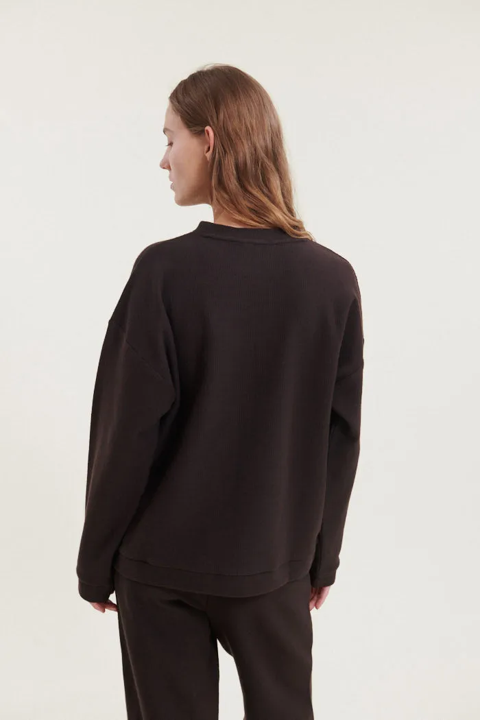 Kat Sweat Shirt - Chocolate torte