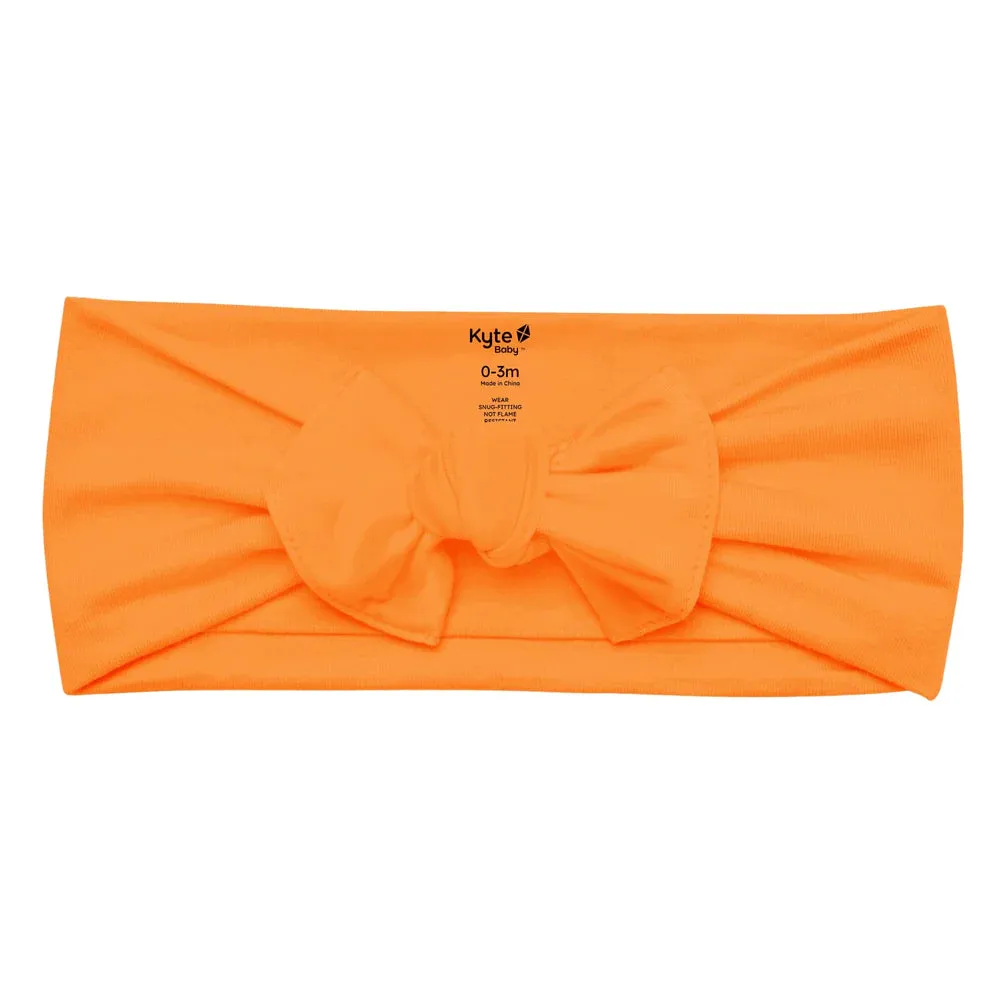 Kyte Baby Bow - Tangerine