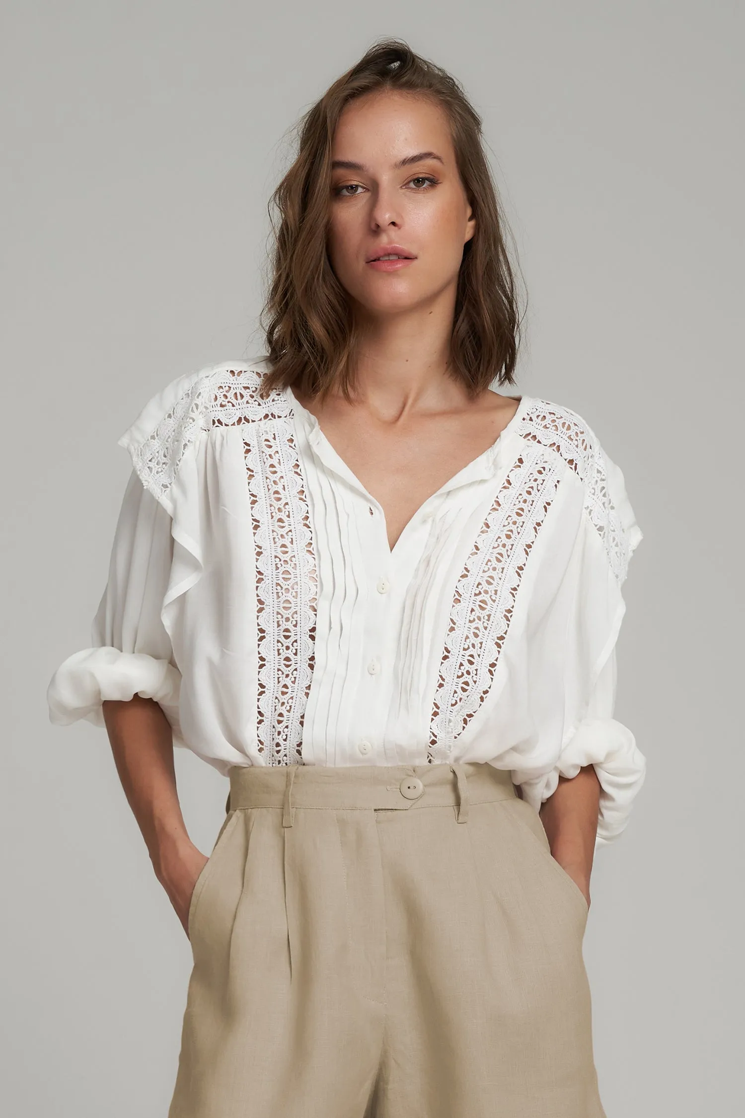Lilya - January Blouse - Ivory